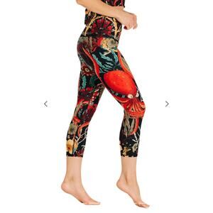 Yoga Democracy Coral My Name Women’s XL Leggings Made in USA Eco Friendly Retro